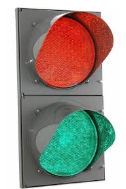 Светодиодный двухсекционный светофор T8.1 220В