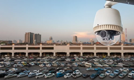 Установка систем видеонаблюдения для автостоянки