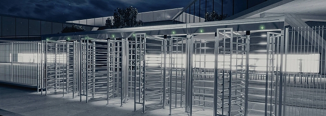 Полноростовый турникет безопасности для эффективного контроля доступа