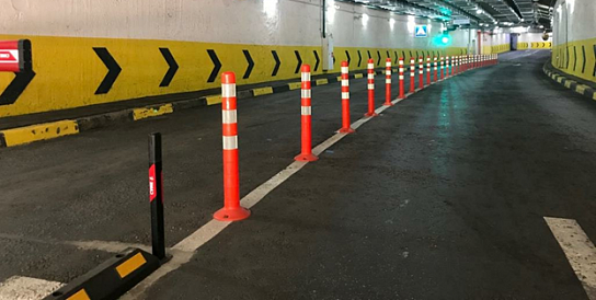 Использование парковочных столбиков на паркингах, стоянках